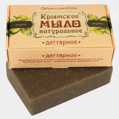 Натуральное Крымское мыло Дегтярное (Мануфактура Дом Природы)