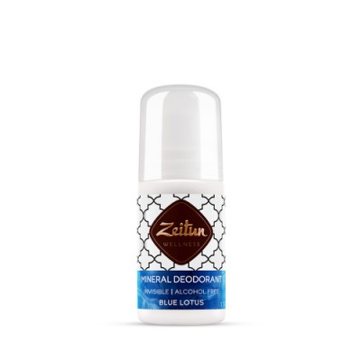 Минеральный шариковый дезодорант Zeitun "Голубой лотос" с коллоидным серебром, 50 мл