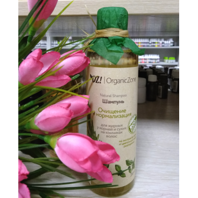 Шампунь для жирных у корней у сухих на кончиках волос "Очищение и нормализация", 250 мл Organic zone