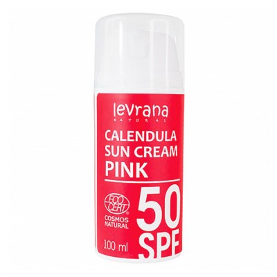 Солнцезащитный крем для тела "Календула" SPF50 Pink, 100 мл (Levrana) 