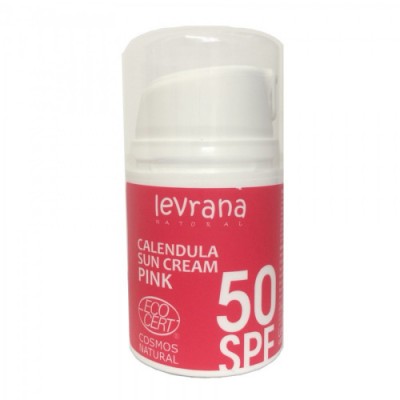Солнцезащитный крем для тела "Календула" SPF50 Pink, 50 мл (Levrana) 