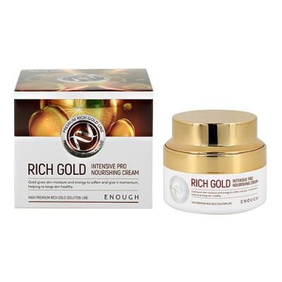 Питательный крем с золотом Rich Gold Intensive Pro Nourishing Ampoule, 50 мл (Enough) Корея