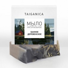 Натуральное мыло ручной работы "Банное деревенское", 100 г (TAIGANICA)