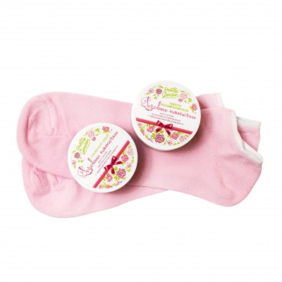 Носочки трикотажные Розовые пяточки для интенсивного ухода за кожей ног