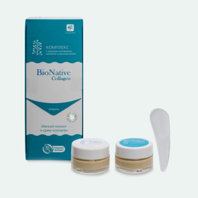 Мягкий пилинг и крем-коллаген BioNativе Collagen, 40 мл (Сашера-Мед)