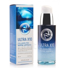 Сыворотка для лица с коллагеном Ultra X10 Collagen Pro Marine Ampoule, 30 мл (Enough)