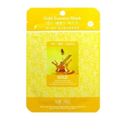 Маска тканевая с коллоидным золотом Gold Essence Mask (MJ Care) Корея
