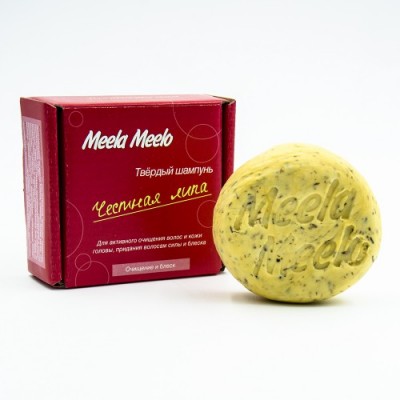 Твердый шампунь "Честная Липа" для укрепления и объема волос, 85 г (Meela Meelo)